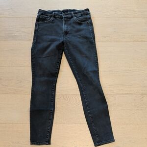 MOTHER Charcoal Skinny Jeans